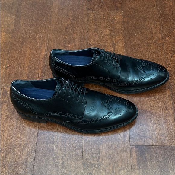 Cole Haan Black Leather Lace-Up Oxfords, Size 12 - Picture 3 of 16